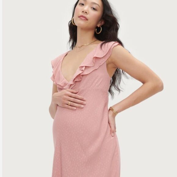 Hatch Emily Dress Pink Size 4 or XL Maternity - Picture 14 of 14